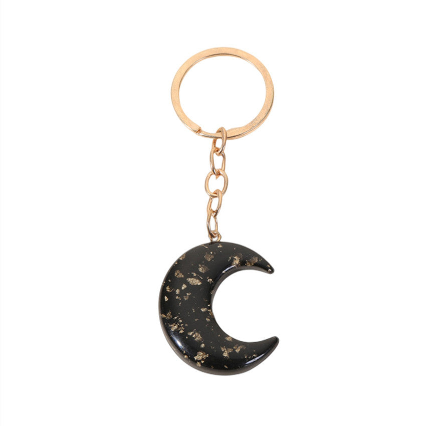 Wholesale Acrylic Pentagram Moon Keychain